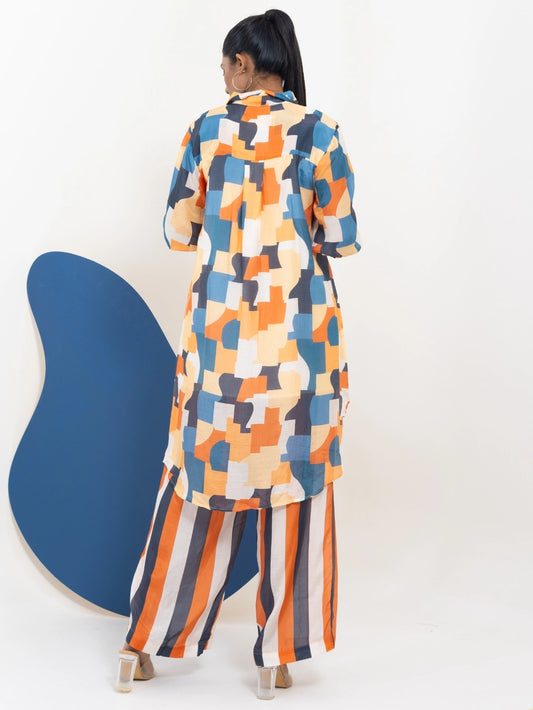 Abstract Aura Kurta Set