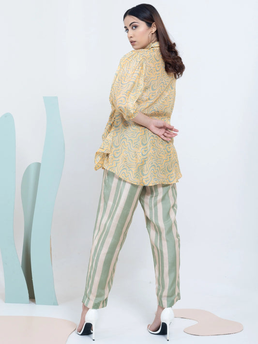 Amber Glow Tie Co-ord Set for Women