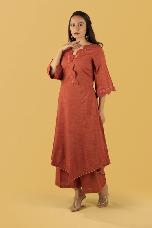 Brick kurta Co-ord Set