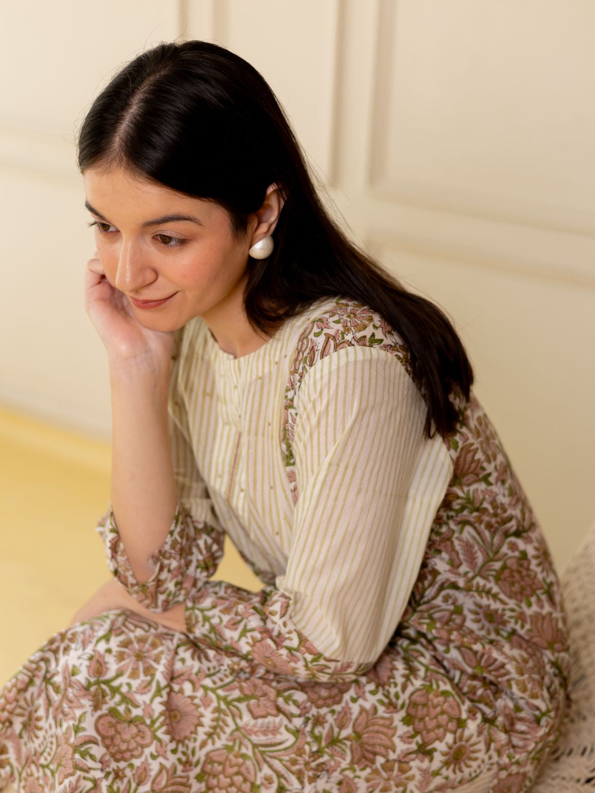 Beige Beauty Kurta Set
