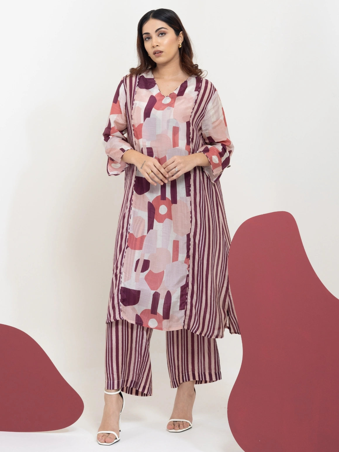 Berry Fusion Kurta Set