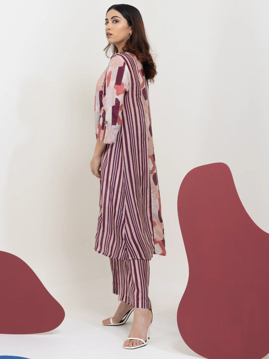 Berry Fusion Kurta Set