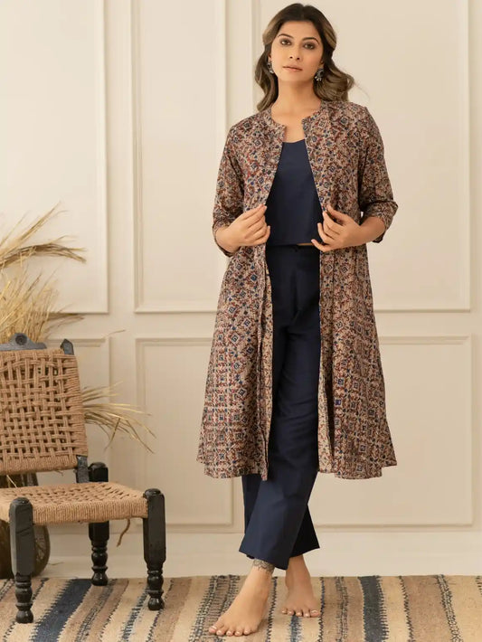 Blue Print Inner Jacket