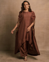 Brown Meraki Kaftan Kurta Set