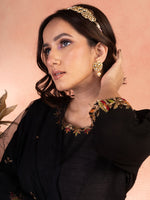 Classic Black Anarkali Set
