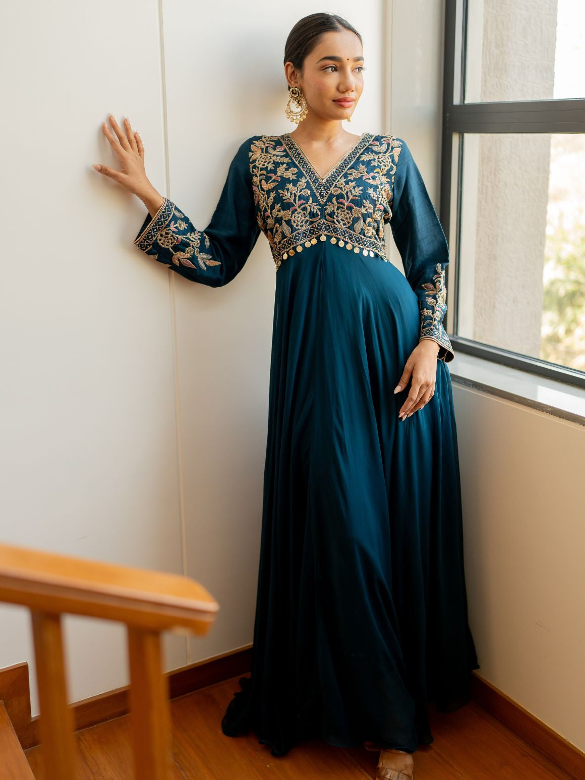 Cobalt Charm Gown