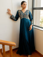 Cobalt Charm Gown