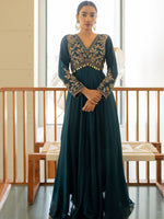 Cobalt Charm Gown