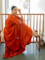 Coral Charm Angrakha Gown
