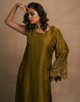 Daisy Lime Green Kurta Set