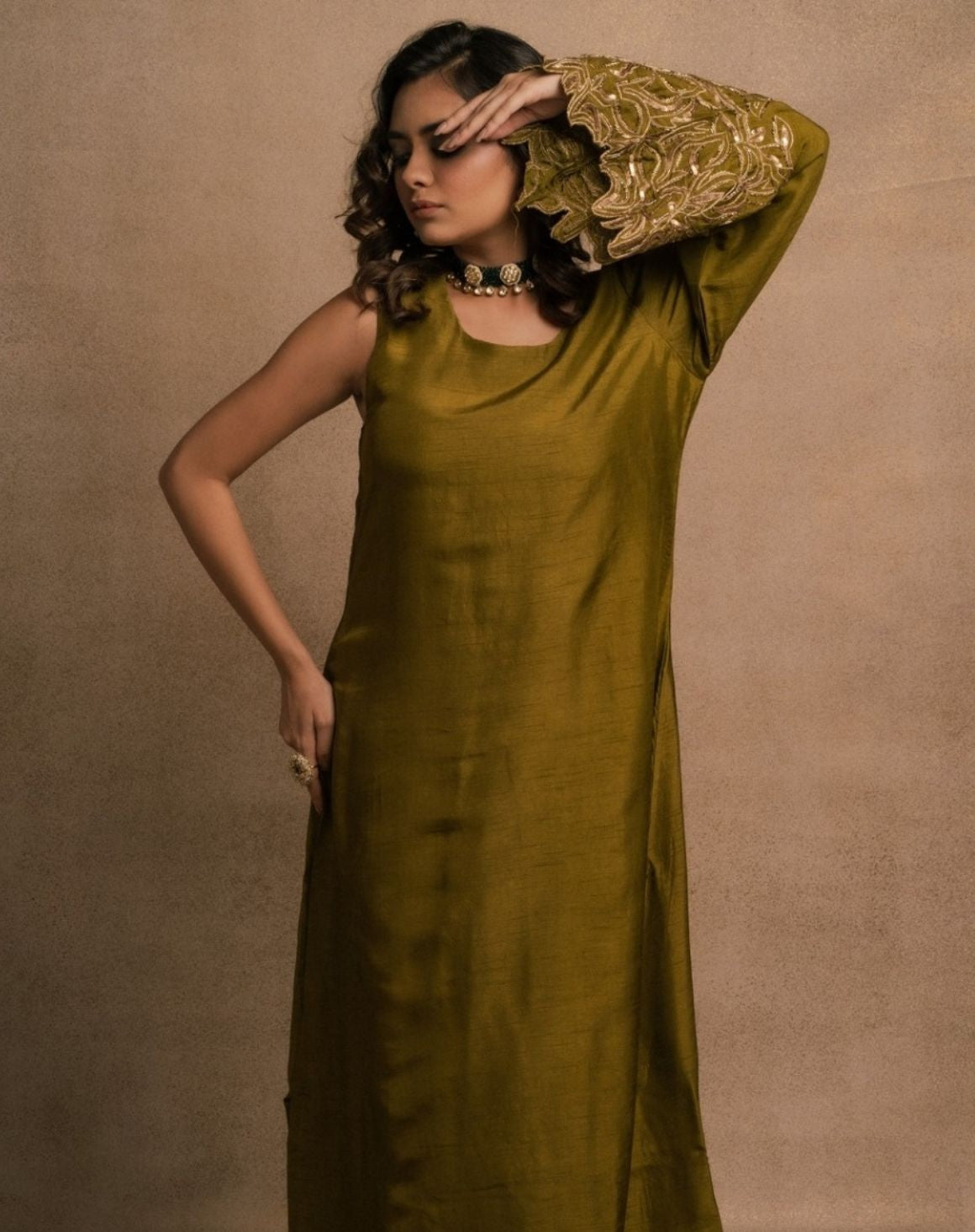 Daisy Lime Green Kurta Set