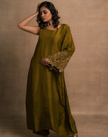 Daisy Lime Green Kurta Set