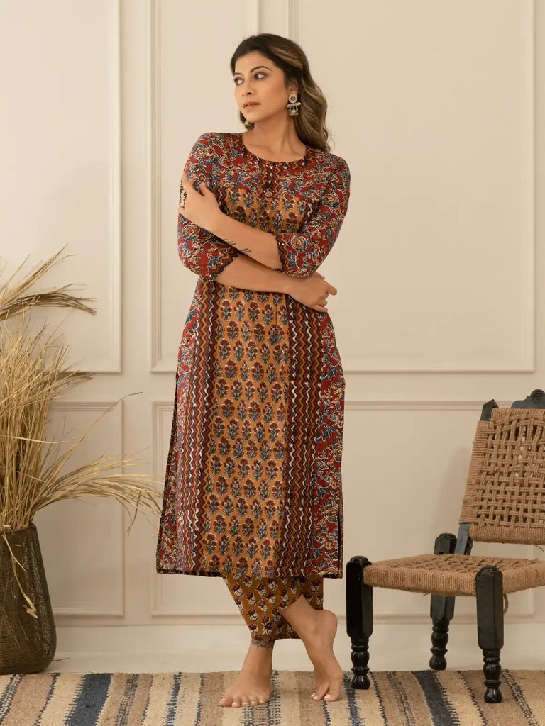 Floral Pettern Kurta Set