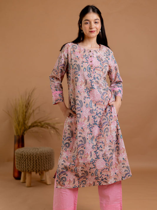 Floral Symphony Kurta Set