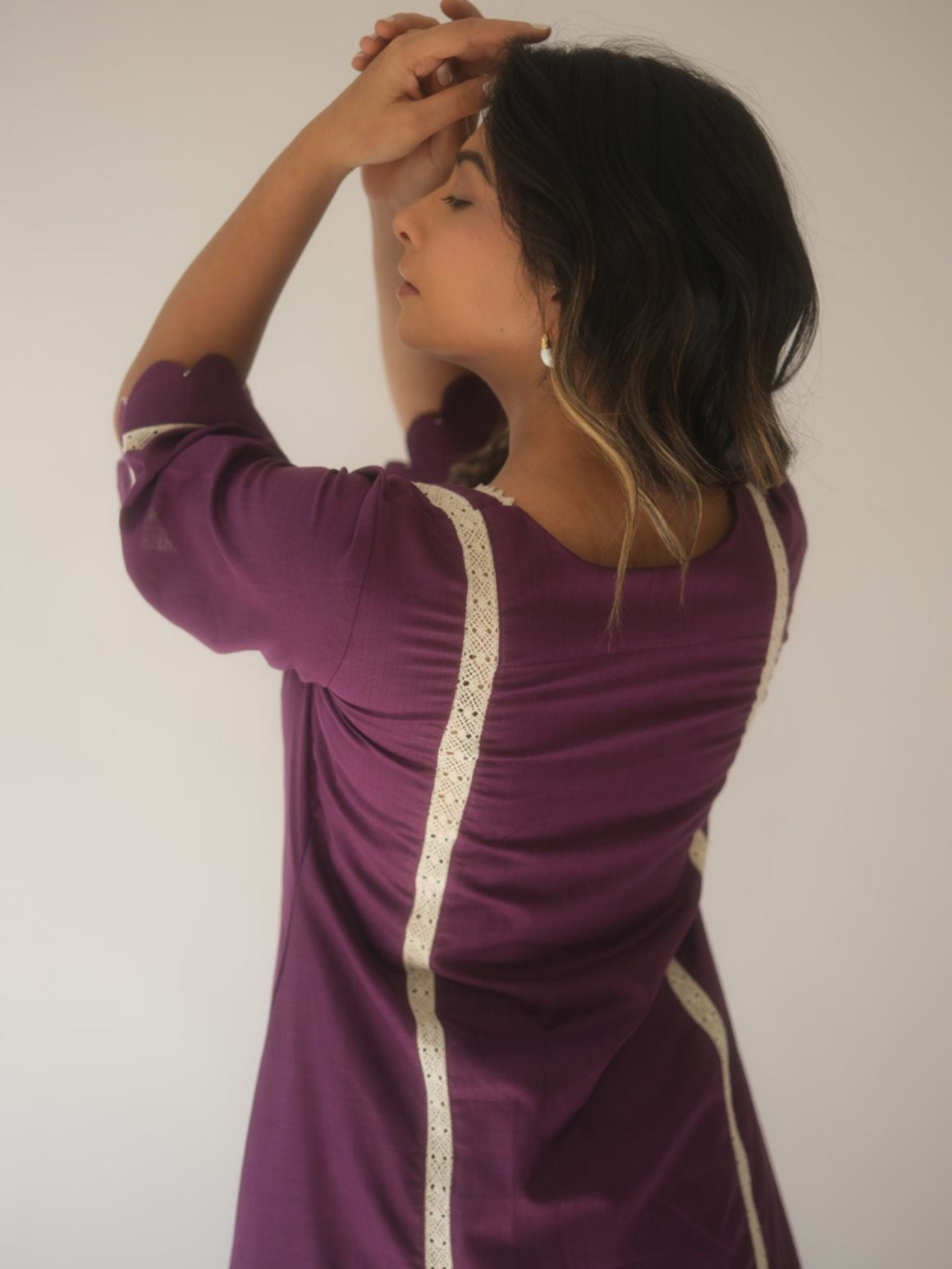 LAVENDER KURTA SET