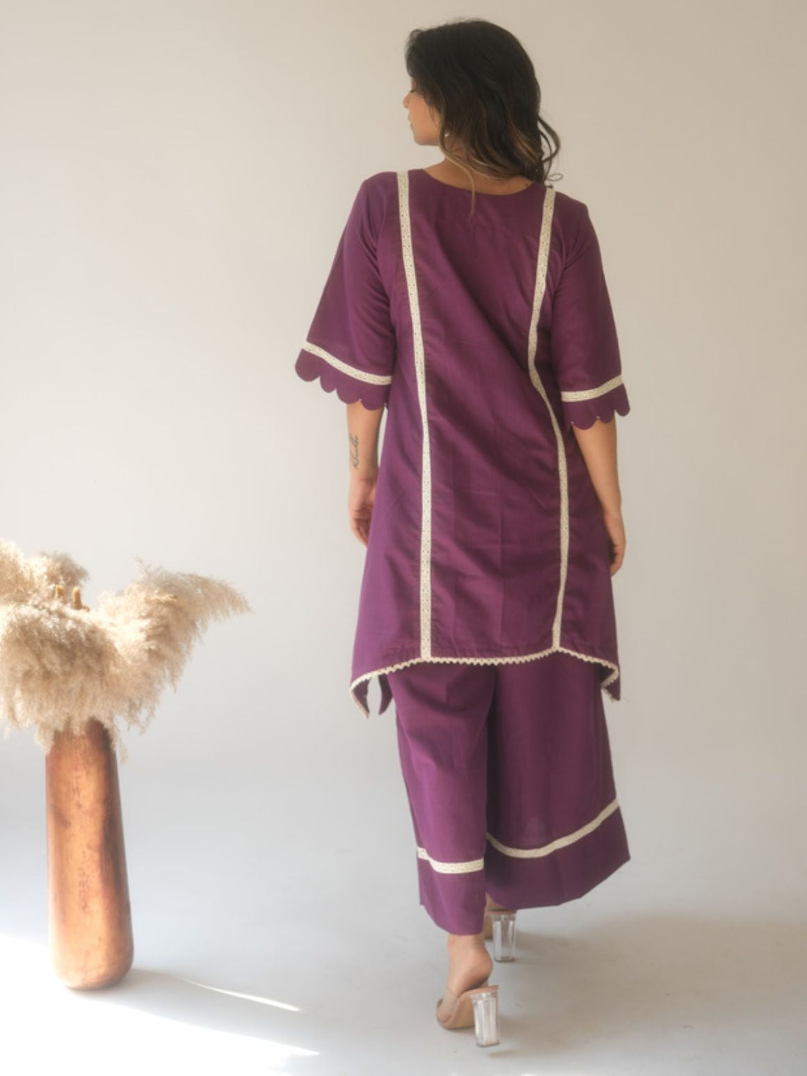 LAVENDER KURTA SET