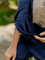 Midnight Metallic Kaftan set