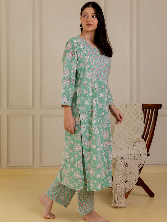 Mint Breeze Kurta Set