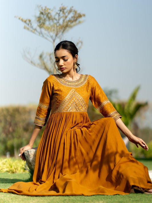 Mustard Amber Gown