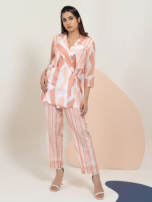 pink pattern dress for women