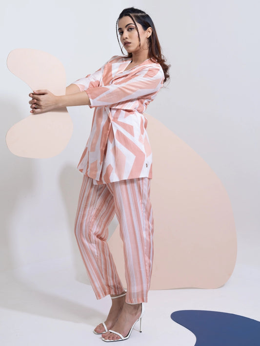 Pastel Prism Co-ord Set – Women’s Stylish Wear