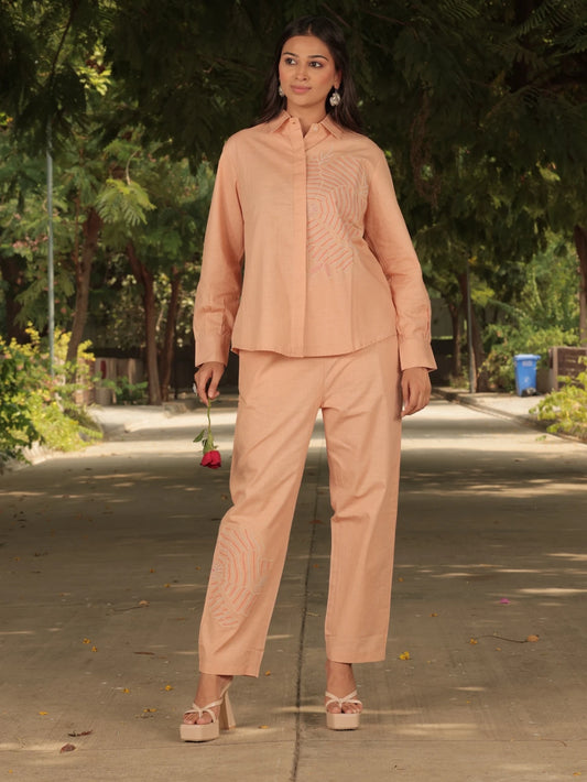 Peach Mist Stylish Co-ord Set for Women