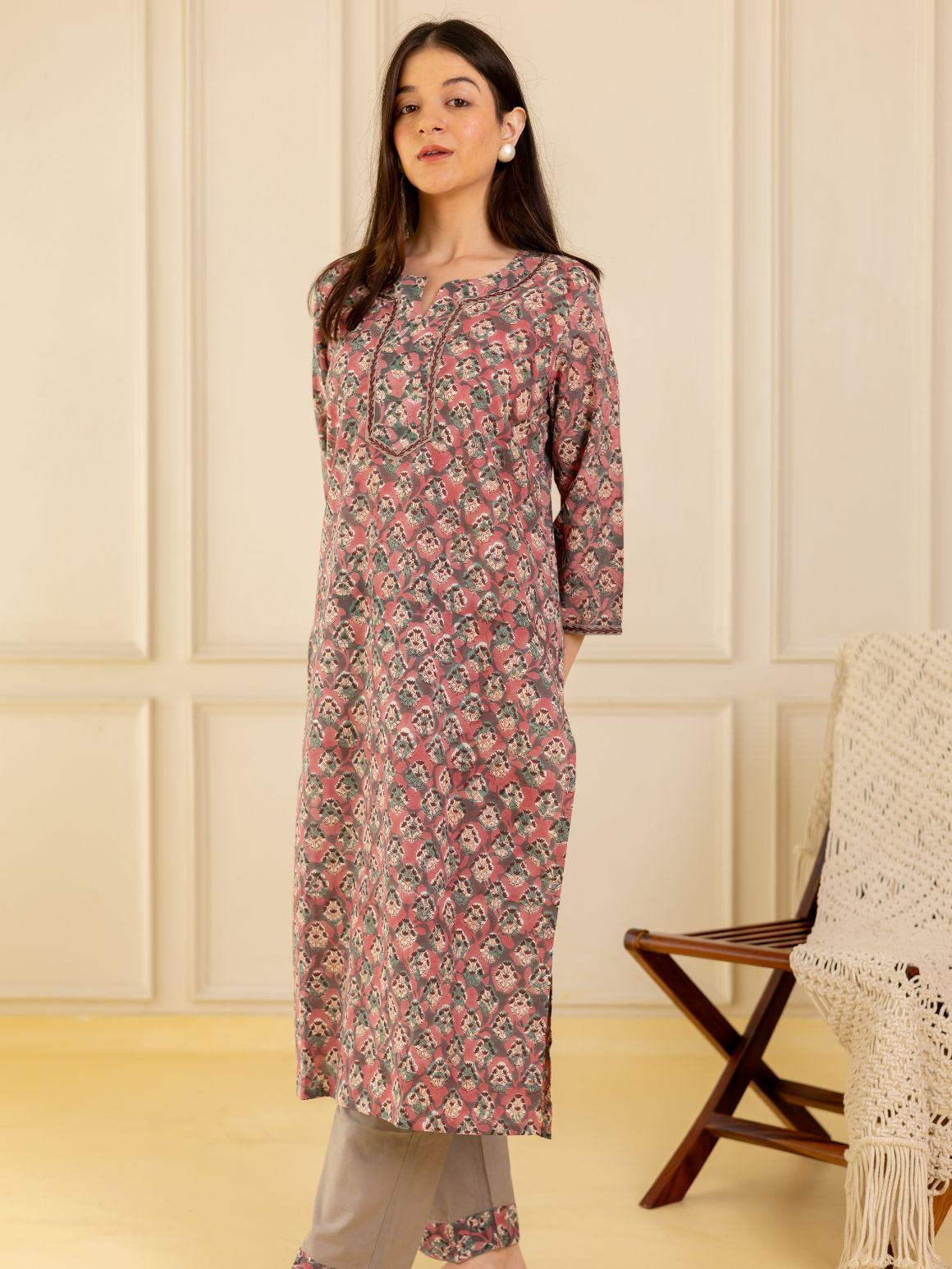 Petals of Grace Kurta Set
