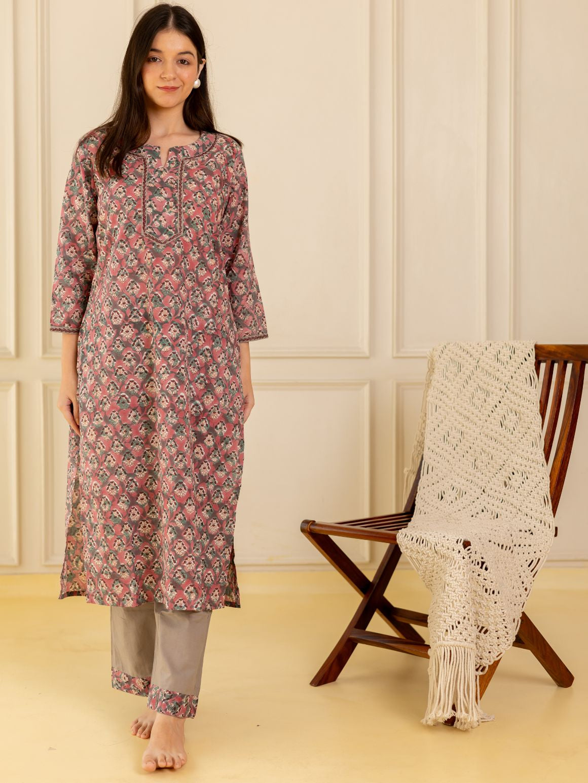 Petals of Grace Kurta Set