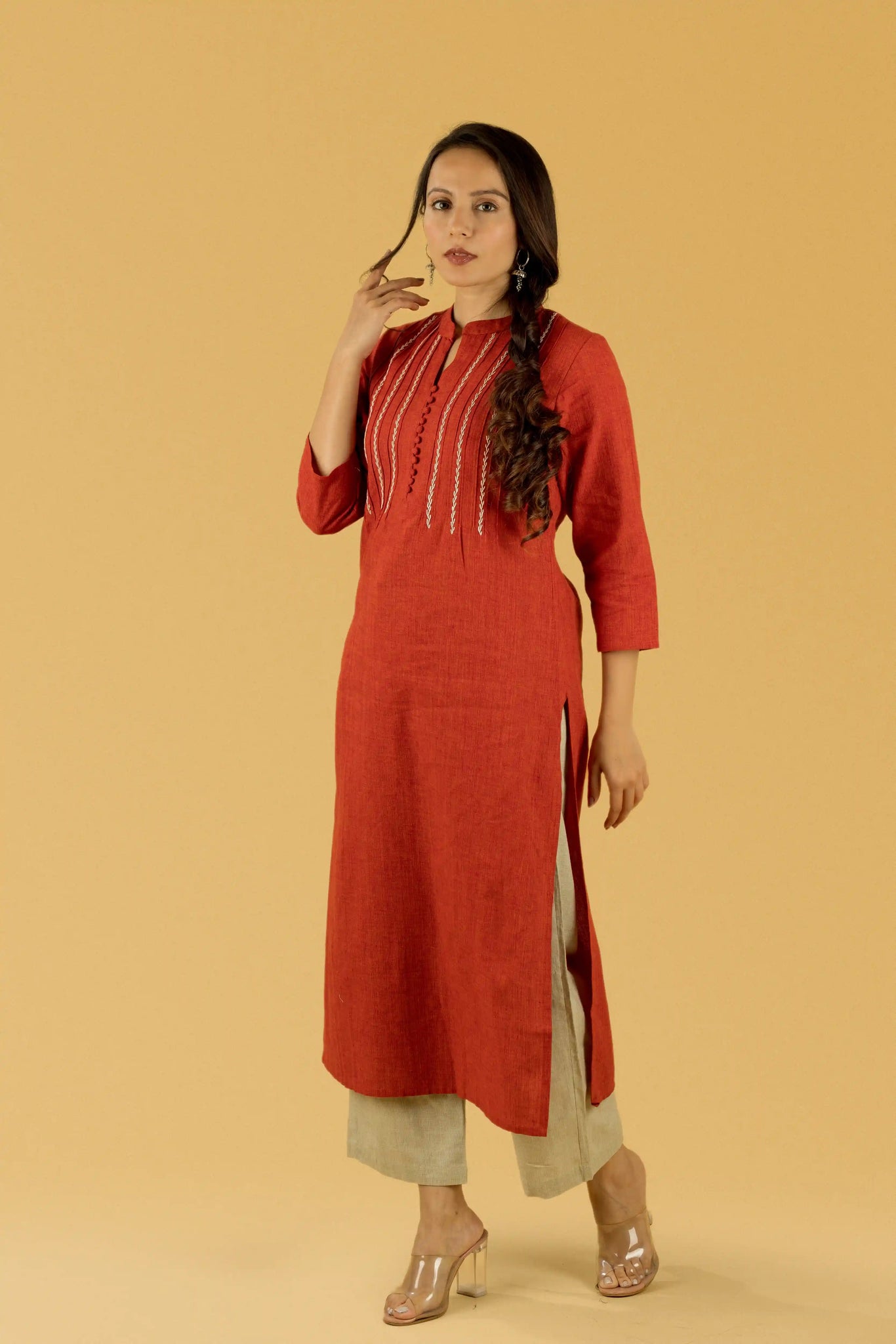 Pintucks Kurta
