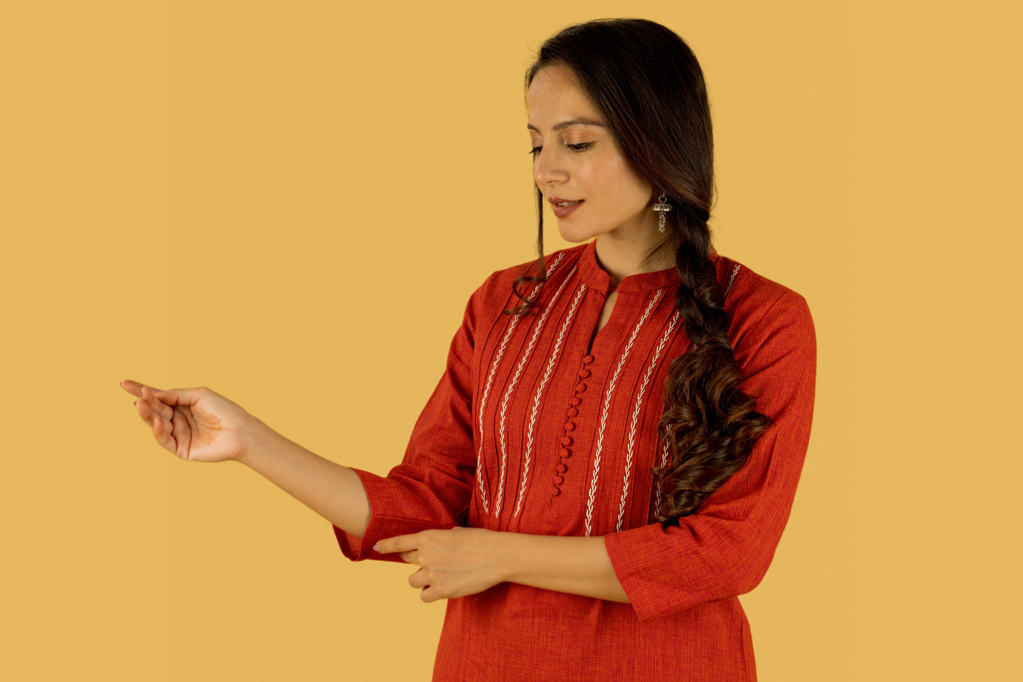 Pintucks_Kurta_1 - World of Sugandh