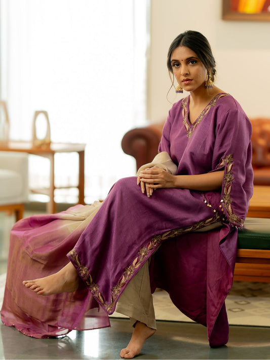 Purple Plum Kurta Set
