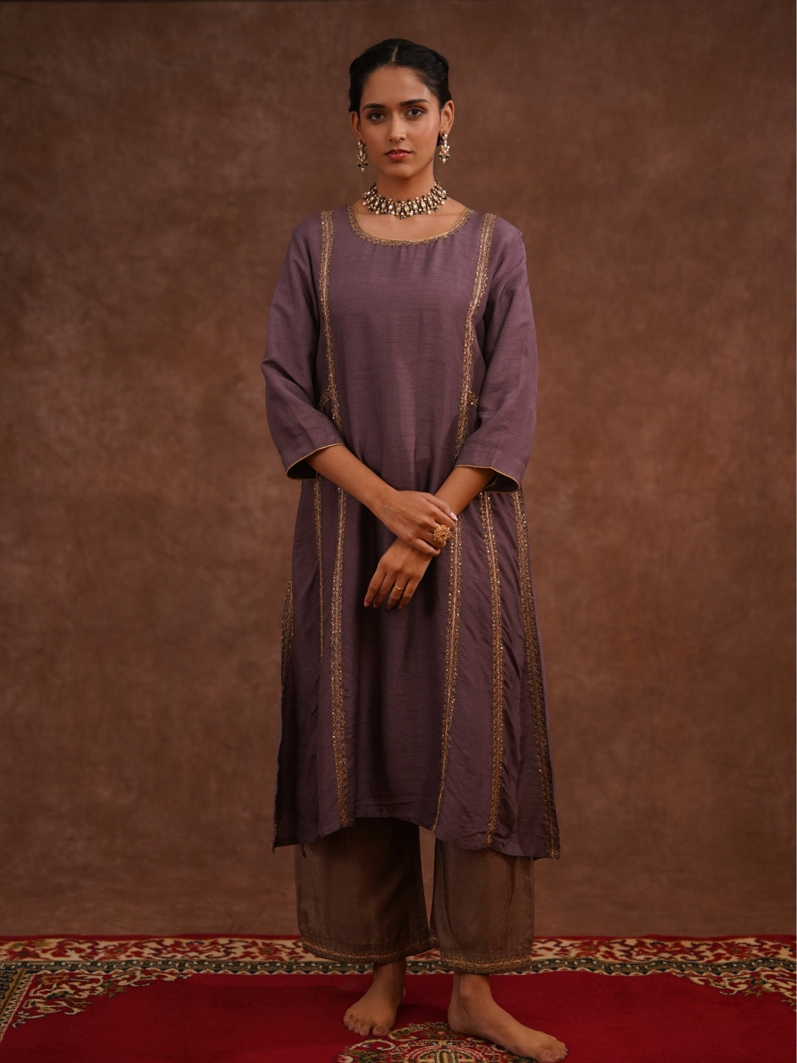 Rangratna Lilac Mauve Set