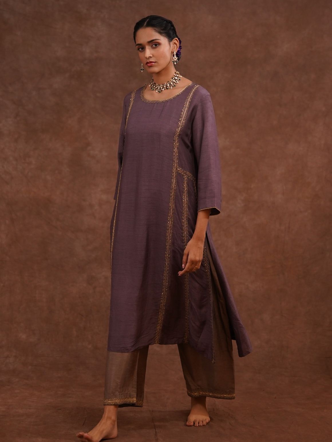 Rangratna Lilac Mauve Set