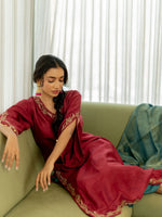 Red Radiance Kurta Set
