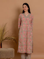 Rosy Blossom Kurta Set