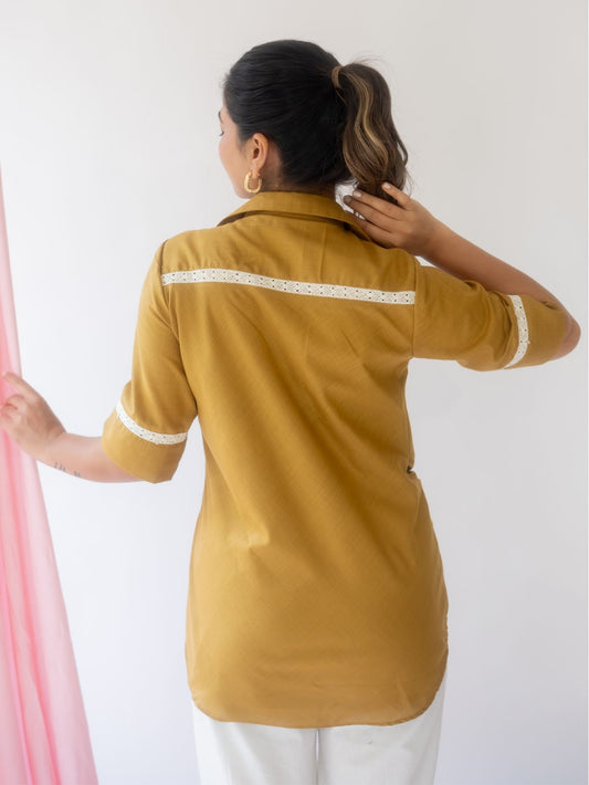 Springlike Rust Top – Trendy Women’s Wear