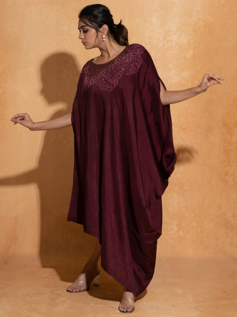 Sequence Wine Rose Kaftan