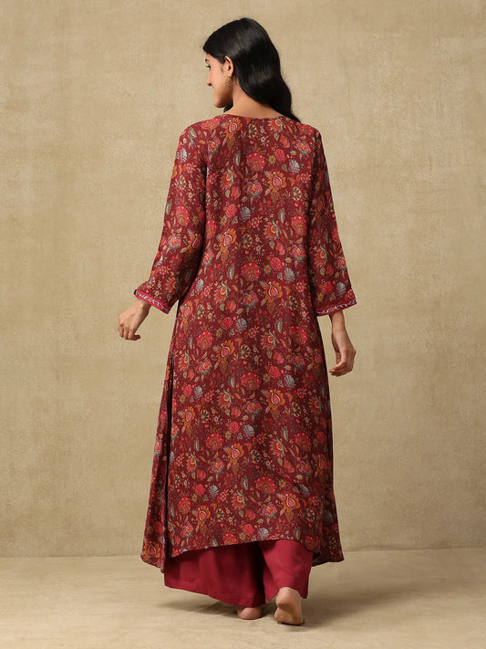 The Maroon Muse-The Kurta Set