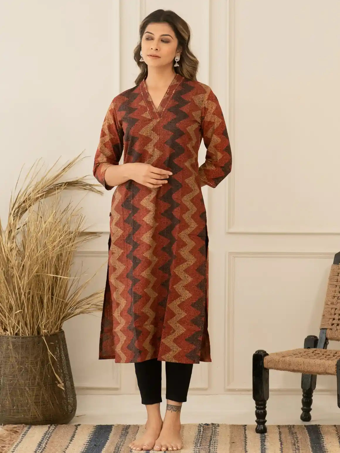 V Design Kurta