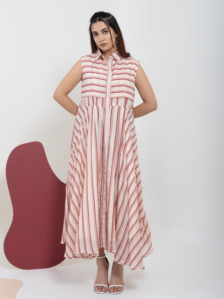 Vanilla Berry Flow Dress