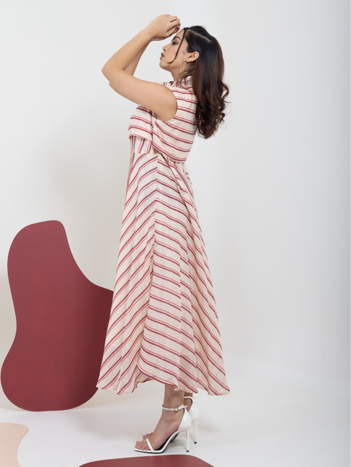 Vanilla Berry Flow Dress