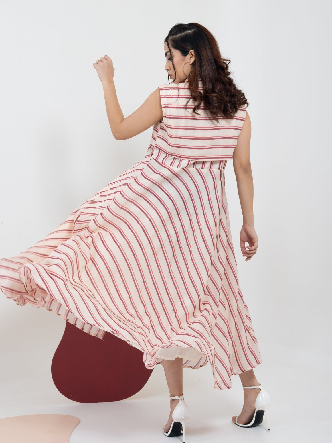 Vanilla Berry Flow Dress