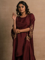 Wine Meraki Kaftan Kurta Set
