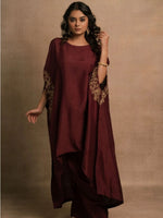 Wine Meraki Kaftan Kurta Set
