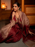 Wine Wonder anarkali set