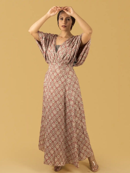 Dusty Pink Kaftan Set