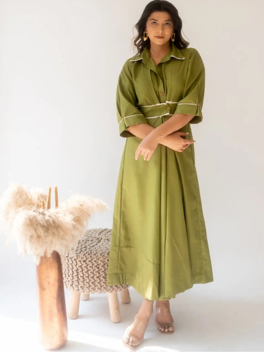 Sage Green Dress – Stylish Women’s Outfit