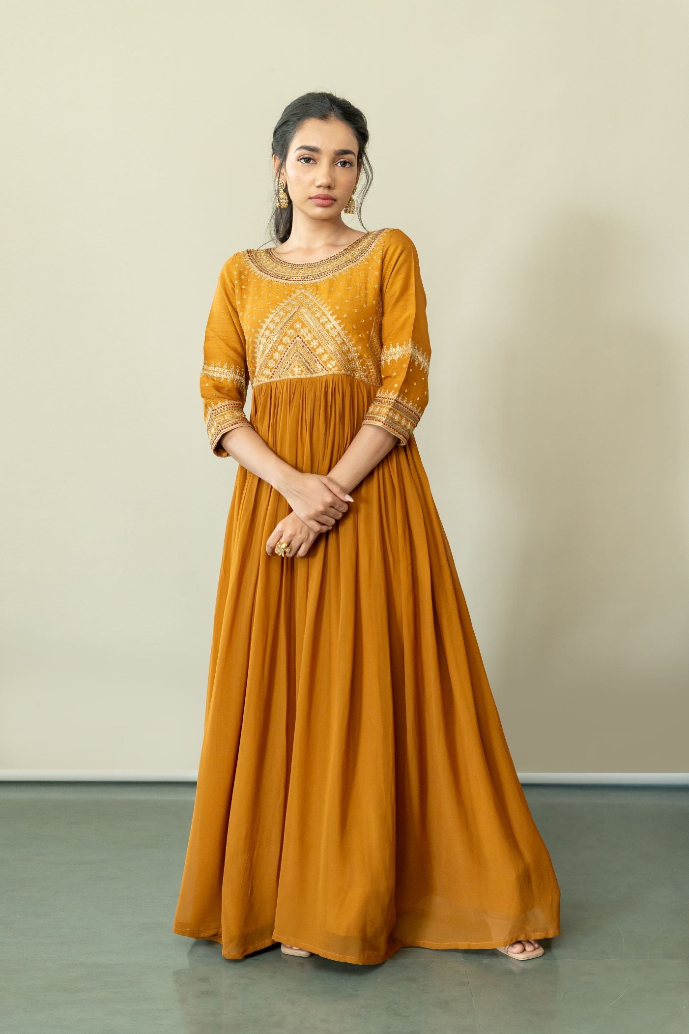 Mustard Amber Gown