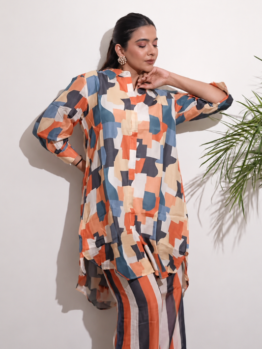 Abstract Aura Kurta Set | by WoS