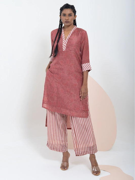 Amber Lines Kurta Set